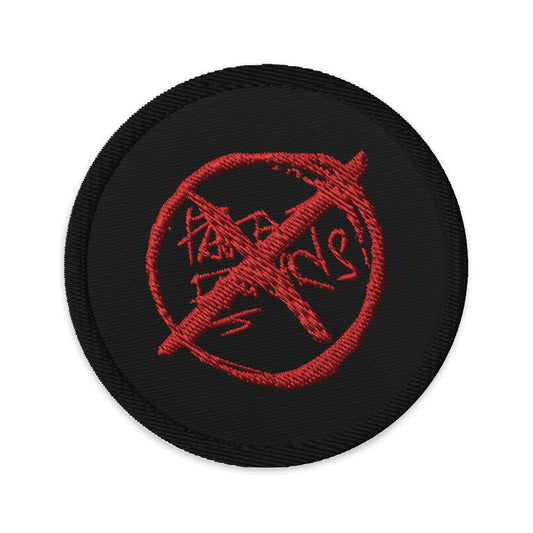 No Fake Friends Embroidered Patch