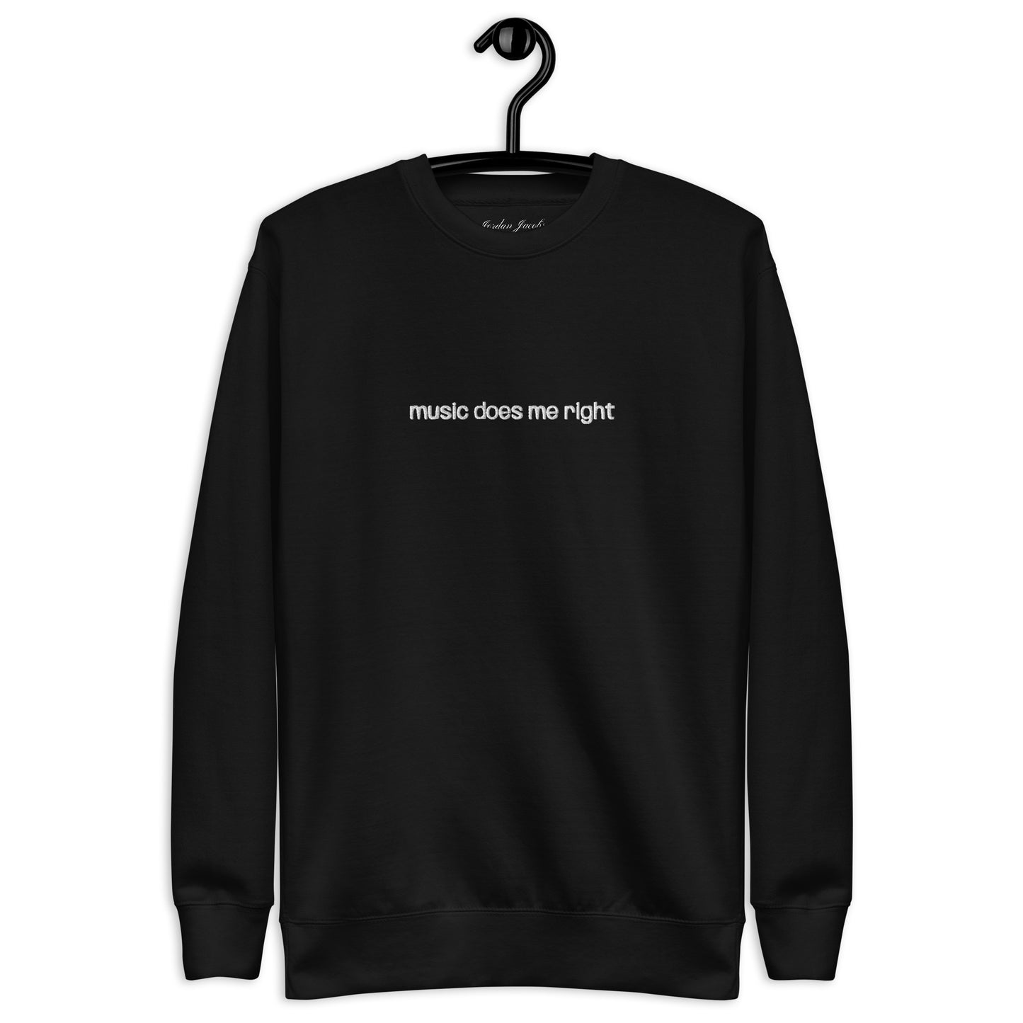 Music Does Me Right Embroidered Crewneck